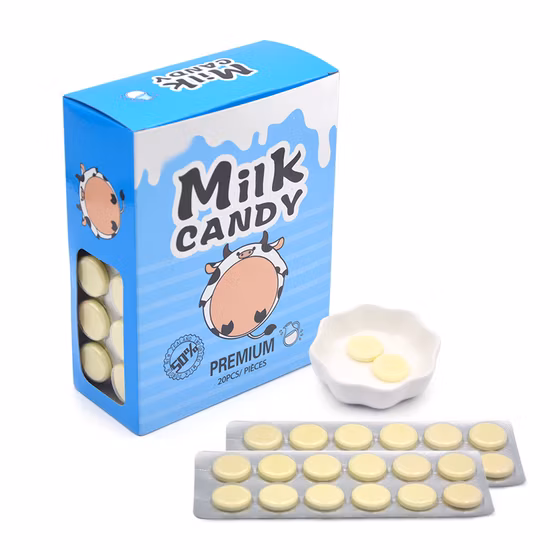 Factory Wholesale Dried Milk Compressed Hard Candy