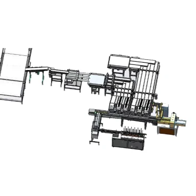 Stick Product with Plastic Tray Packaging System Finger Biscuit Packaging Machine System Line