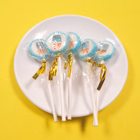 Casual Snack Handmade Pattern Hard Candy Lollipop Sweet Candy