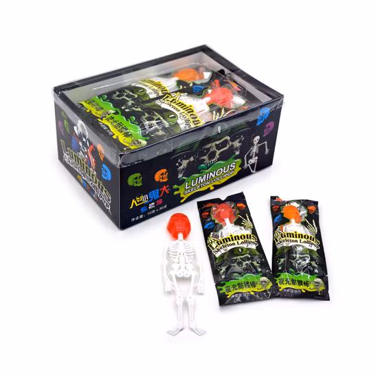 Halal Halloween Skull Fruit Hard Candy